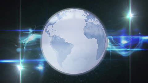 Digital Connections on Global Earth Animation with Data Motion