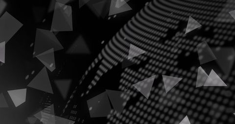 Abstract 3D Triangles Merging with Digital Globe Connectivity - Download Free Stock Images Pikwizard.com