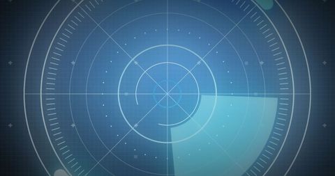 Futuristic Radar Scanning with Digital Interface Overlay - Download Free Stock Images Pikwizard.com