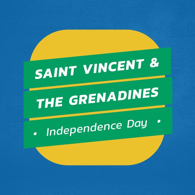 Saint Vincent and the Grenadines Independence Day Celebration Design - Download Free Stock Templates Pikwizard.com