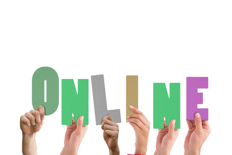 Hands Holding Online Text, Transparent Communication Art - Download Free Stock Videos Pikwizard.com