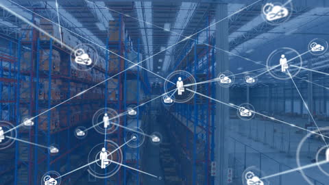 Digital Network of Logistics in Modern Warehouse