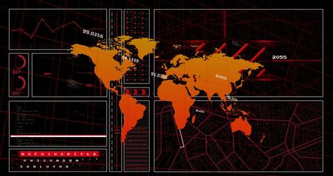 Global Data Visualization with Digital Map and Analytics - Download Free Stock Images Pikwizard.com