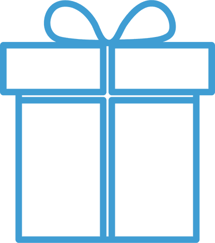 Blue Gift Box Icon on Transparent Background for Celebration Concepts - Download Free Stock Videos Pikwizard.com