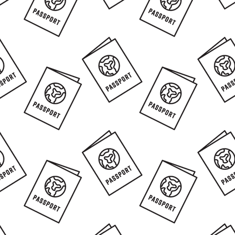 Transparent Pattern of Iconic Passports on Transparent Background - Download Free Stock Videos Pikwizard.com