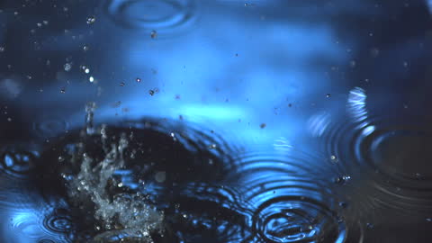 Lemon Splashing into Water Creating Cinematic Ripples