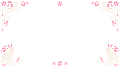elegant transparent frame with rabbits and floral motifs - Download Free Stock Videos Pikwizard.com
