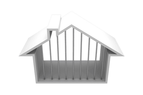 3D House Model with Bars on Transparent Background - Download Free Stock Videos Pikwizard.com