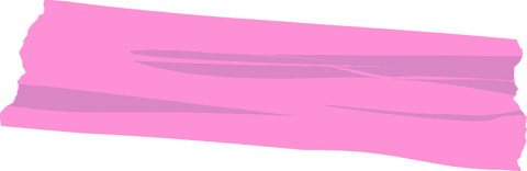 Transparent Pink Brushstroke Vector with Textured Elements