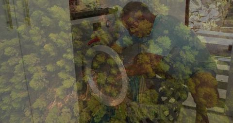 Elderly Man Loading Washer at Home with Rustic Flair