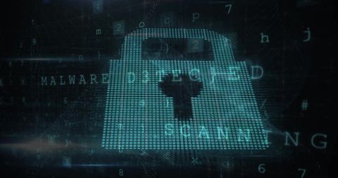 digital padlock: cybersecurity and malware detection concept - Download Free Stock Images Pikwizard.com