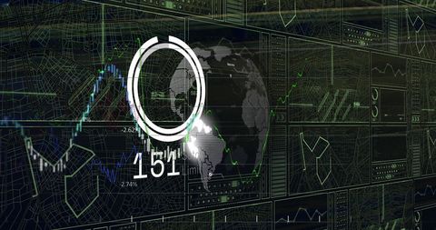 Digital Interface with Data Visions and Global Connectivity - Download Free Stock Images Pikwizard.com