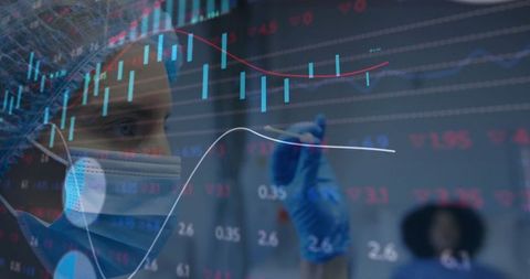 Doctor using data visualizations for advanced medical analysis