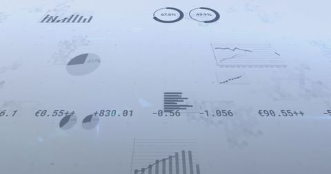 Digital Financial Data and Graph Visuals with Modern Design - Download Free Stock Images Pikwizard.com