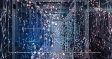 dynamic data center with glimpse of advanced automation - Download Free Stock Images Pikwizard.com