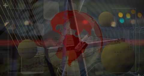 Global Economy and Energy Industry Conceptual Art