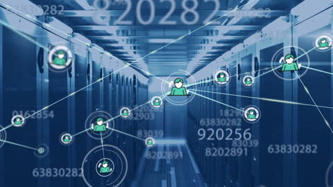 Digital Network of Connections in Data Center