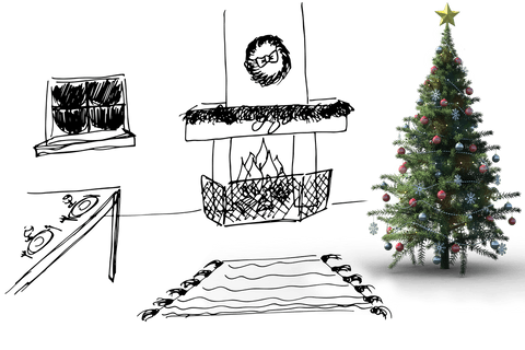 festive christmas tree on transparent background - Download Free Stock Videos Pikwizard.com