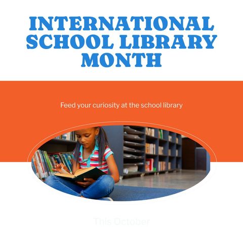 International School Library Month Celebration Concept Design - Download Free Stock Templates Pikwizard.com