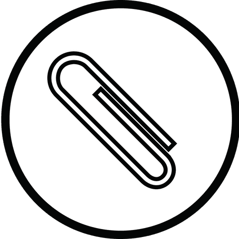 paper clip icon on transparent background office tool - Download Free Stock Videos Pikwizard.com