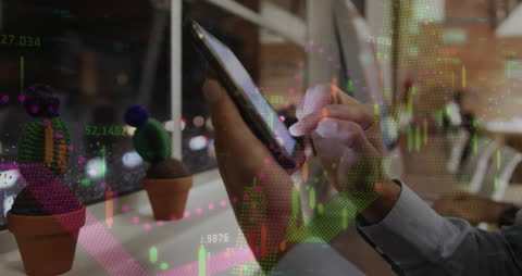 Hands Using Smartphone in Modern Digital Business Setting