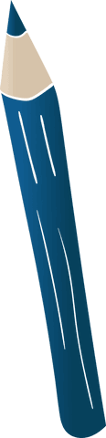 Blue Colored Pencil in Vector Format, Transparent Background - Download Free Stock Videos Pikwizard.com