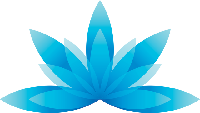 Blue Flower Digital Illustration on Transparent Background with Abstract Shape - Download Free Stock Videos Pikwizard.com