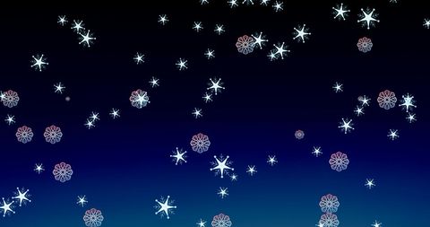 Floating Snowflakes on Dark Blue Winter Background - Download Free Stock Images Pikwizard.com