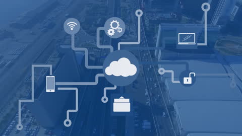 Connected Smart City Technology Concept in Overlaid Network Design