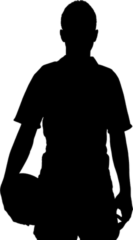 Rugby Player Silhouette Transparent Vector PNG