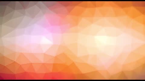 Abstract Orange Geometric Animation on Gray Background