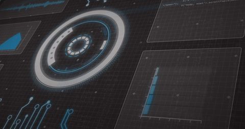 Futuristic Digital Interface with Scanning and Data Analytics - Download Free Stock Images Pikwizard.com