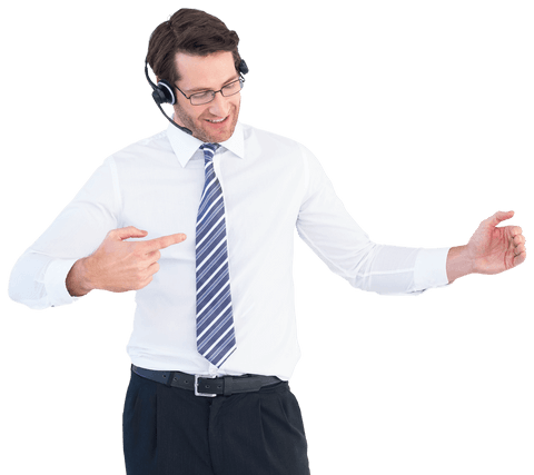 transparent call center agent pointing with confidence - Download Free Stock Videos Pikwizard.com