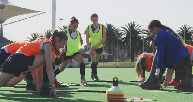 Women Fitness Training Session on Field - Download Free Stock Images Pikwizard.com