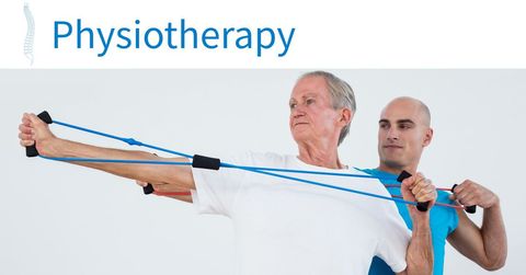 elderly recovery with resistance band exercise in physiotherapy - Download Free Stock Templates Pikwizard.com