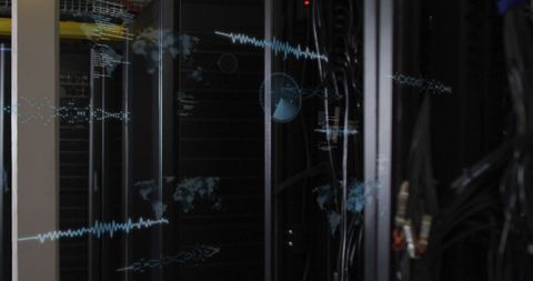 Global Data Processing with Virtual Interface Elements - Download Free Stock Images Pikwizard.com