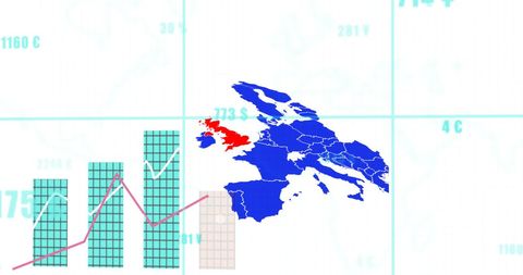 Illustrated Europe Map with Data Insights for Political Analysis - Download Free Stock Images Pikwizard.com