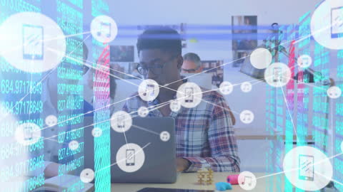 Diverse Team Integrating Technology in Modern Office