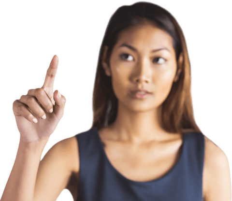 Business Woman Pointing on Transparent Background - Download Free Stock Videos Pikwizard.com