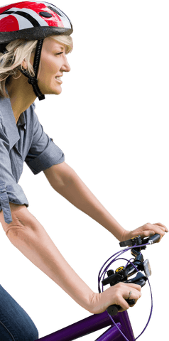 female cyclist in transparent background enjoying ride - Download Free Stock Videos Pikwizard.com