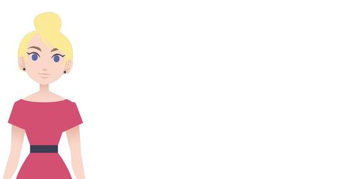 Animated Woman Discussing National Mentoring Month Concept