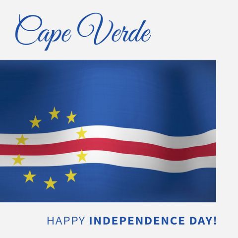 Cape Verde Independence Day Celebration Banner with National Flag - Download Free Stock Templates Pikwizard.com