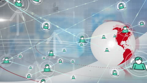 Digital Global Network Connections Overworld