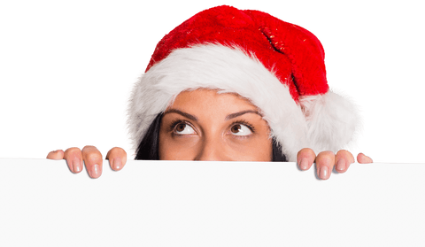 Transparent Background Santa Hat Woman Looking Thoughtful - Download Free Stock Videos Pikwizard.com