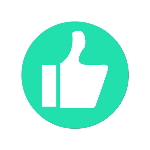 transparent thumbs-up icon in flat design with green circle - Download Free Stock Videos Pikwizard.com