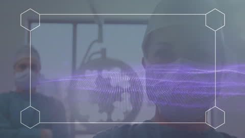 Futuristic Surgeon Holographic Interface Technology