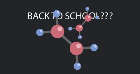 chemical structure illustration highlights school challenges - Download Free Stock Images Pikwizard.com