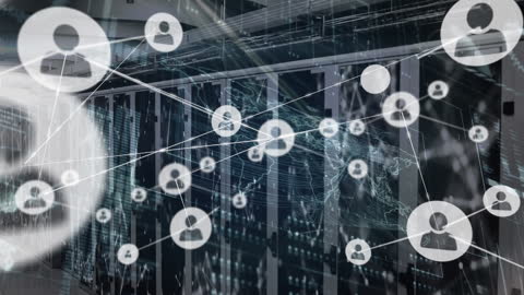 Data Hoarding Server Room & Profile Icons, Digital Networking