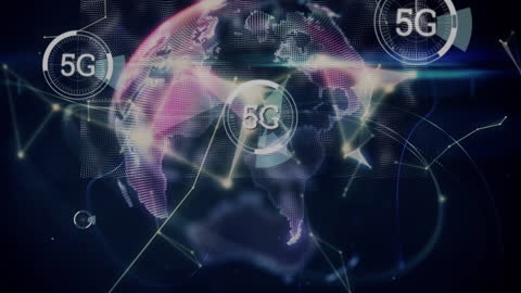 Global 5G Connectivity and Network Technology Concept