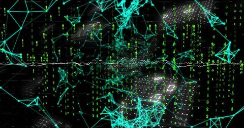 Futuristic Digital Data Interface with Connection Lines - Download Free Stock Images Pikwizard.com